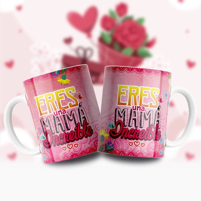 Mug Feliz Dia De La Madre 11 Oz Ref. 91 x 1 Unidad
