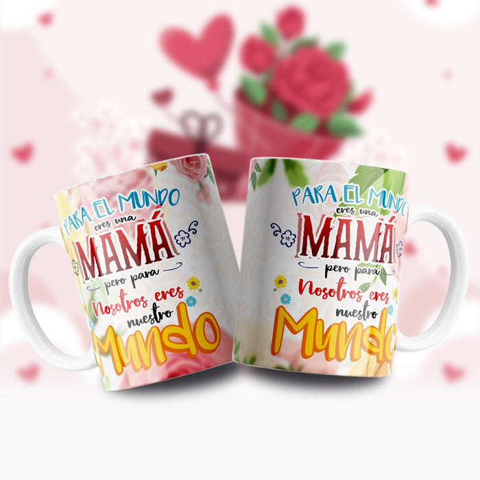 Mug Feliz Dia De La Madre 11 Oz Ref. 96 x 1 Unidad