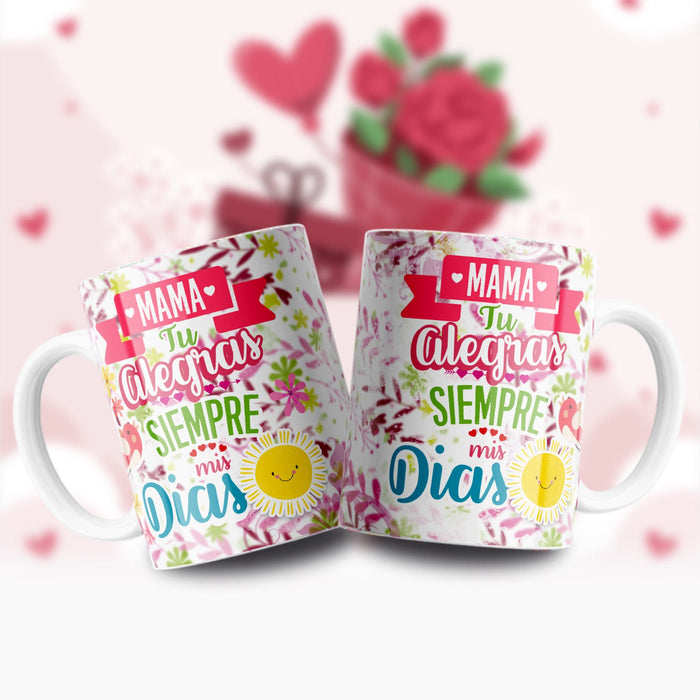 Mug Feliz Dia De La Madre 11 Oz Ref. 97 x 1 Unidad