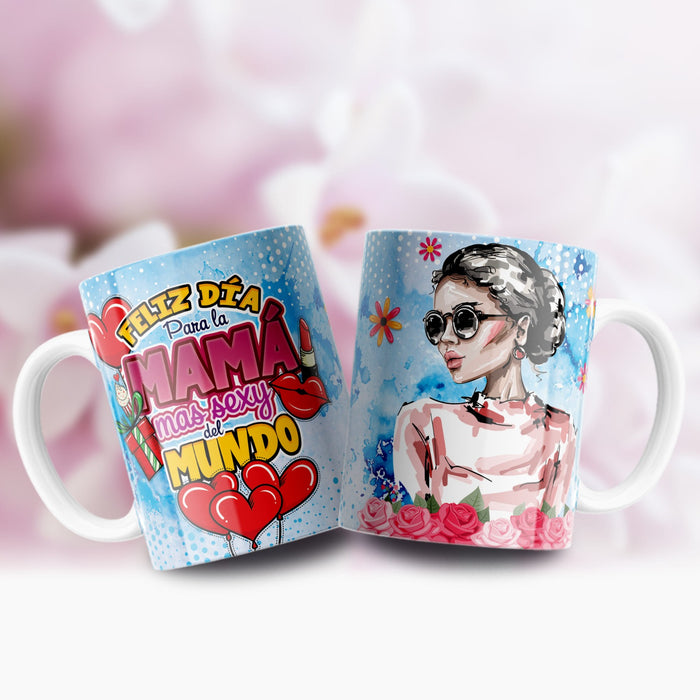 Mug Feliz Dia De La Madre 11 Oz Ref. 109 x 1 Unidad