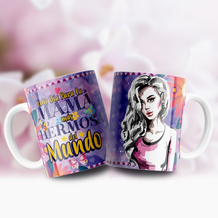 Mug Feliz Dia De La Madre 11 Oz Ref. 113 x 1 Unidad