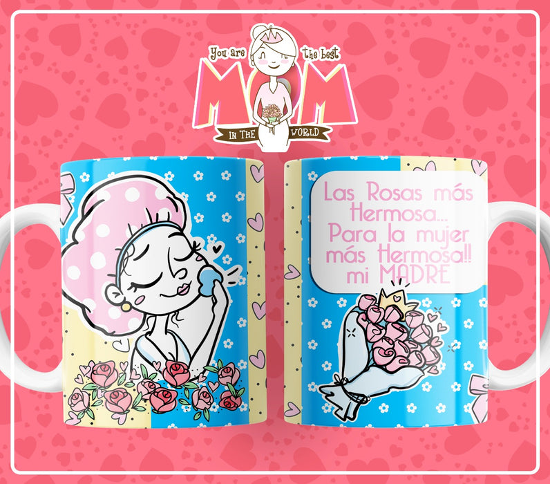 Mug Feliz Dia De La Madre 11 Oz Ref. 143 x 1 Unidad