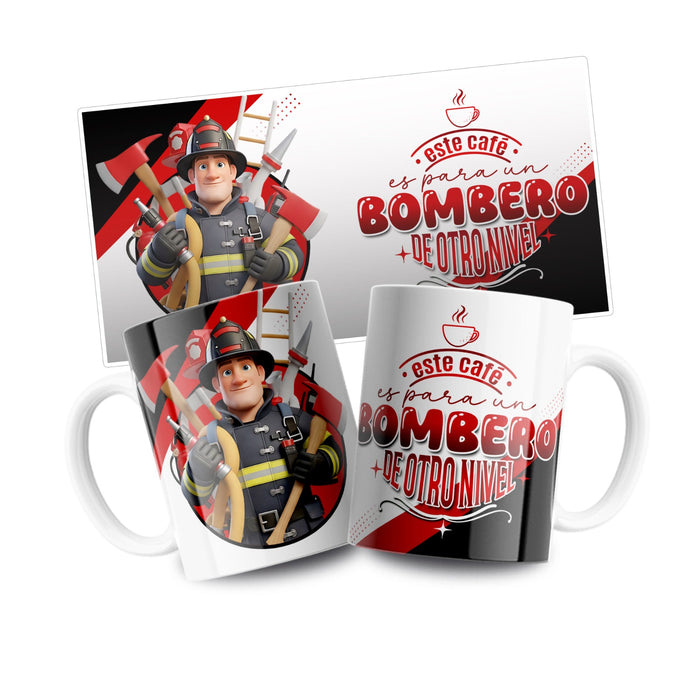 Mug Profesion 11 Oz Bombero x 1 Unidad