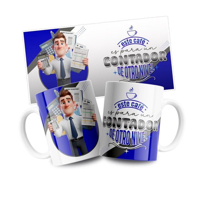 Mug Profesion 11 Oz Contador x 1 Unidad