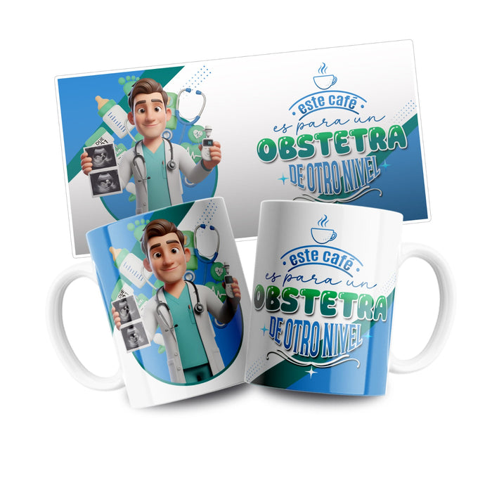Mug Profesion 11 Oz Obstetra Mujer x 1 Unidad