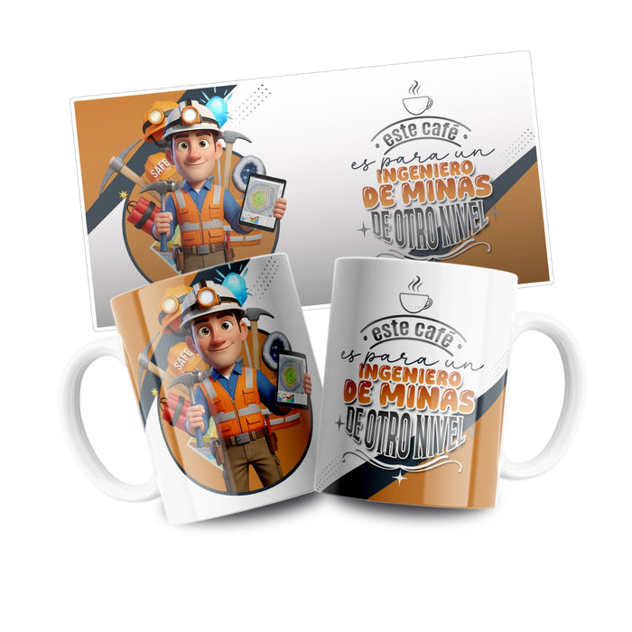 Mug Profesión 11 Oz Ingeniero de Minas x 1 Unidad