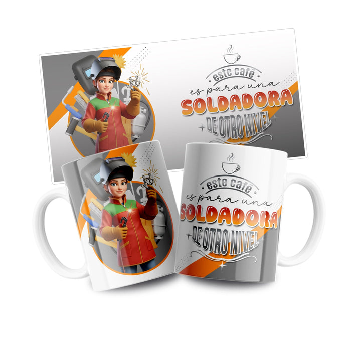 Mug Profesión 11 Oz Soldadora x 1 Unidad
