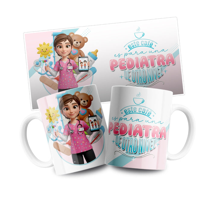 Mug Profesión 11 Oz Pediatra Mujer x 1 Unidad