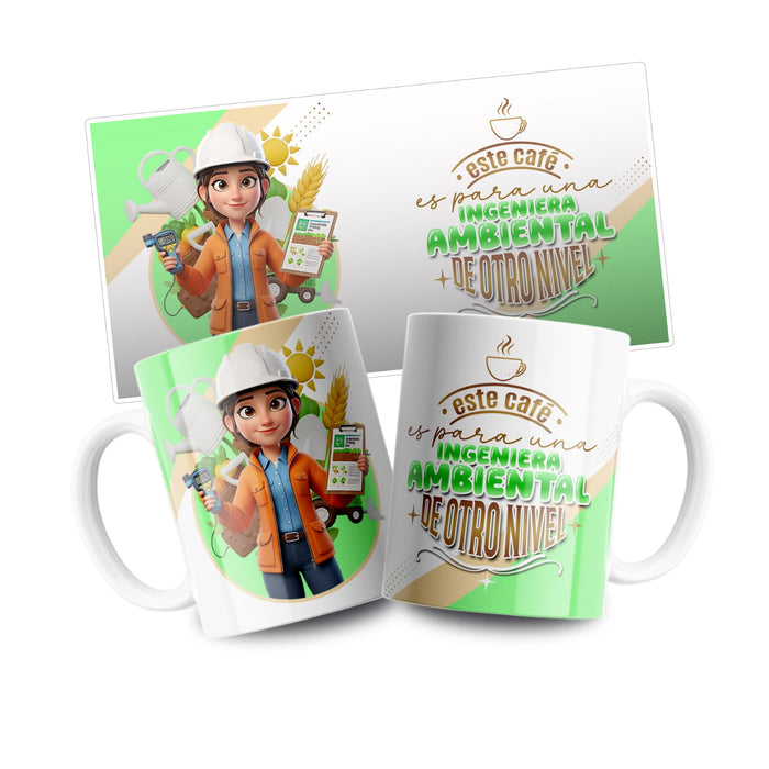 Mug Profesion 11 Oz Ingeniera Ambiental x 1 Unidad