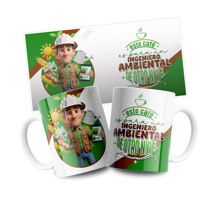 Mug Profesión 11 Oz Ingeniero Ambiental x 1 Unidad