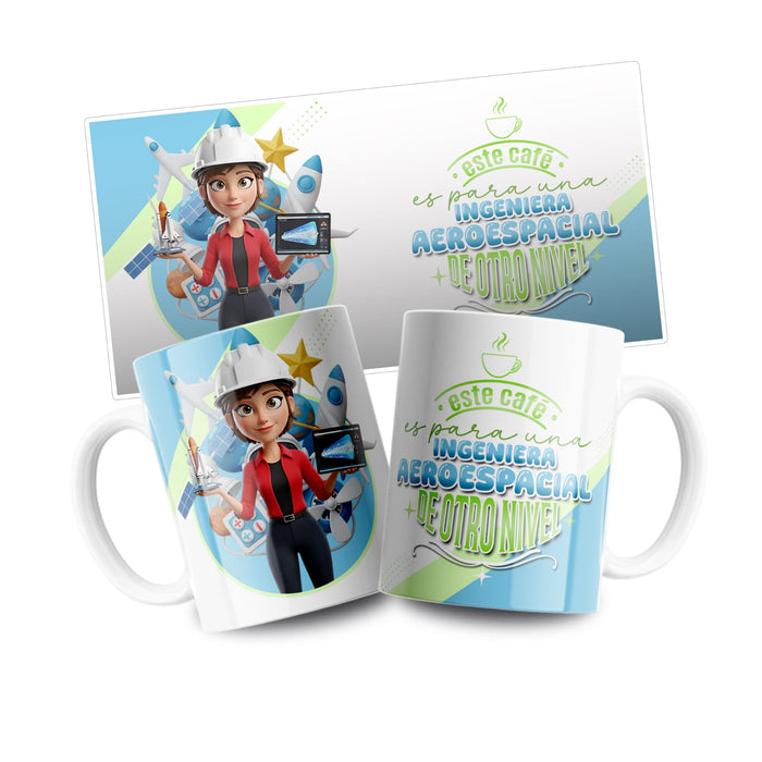 Mug Profesión 11 Oz Ingeniera Aeroespacial x 1 Unidad
