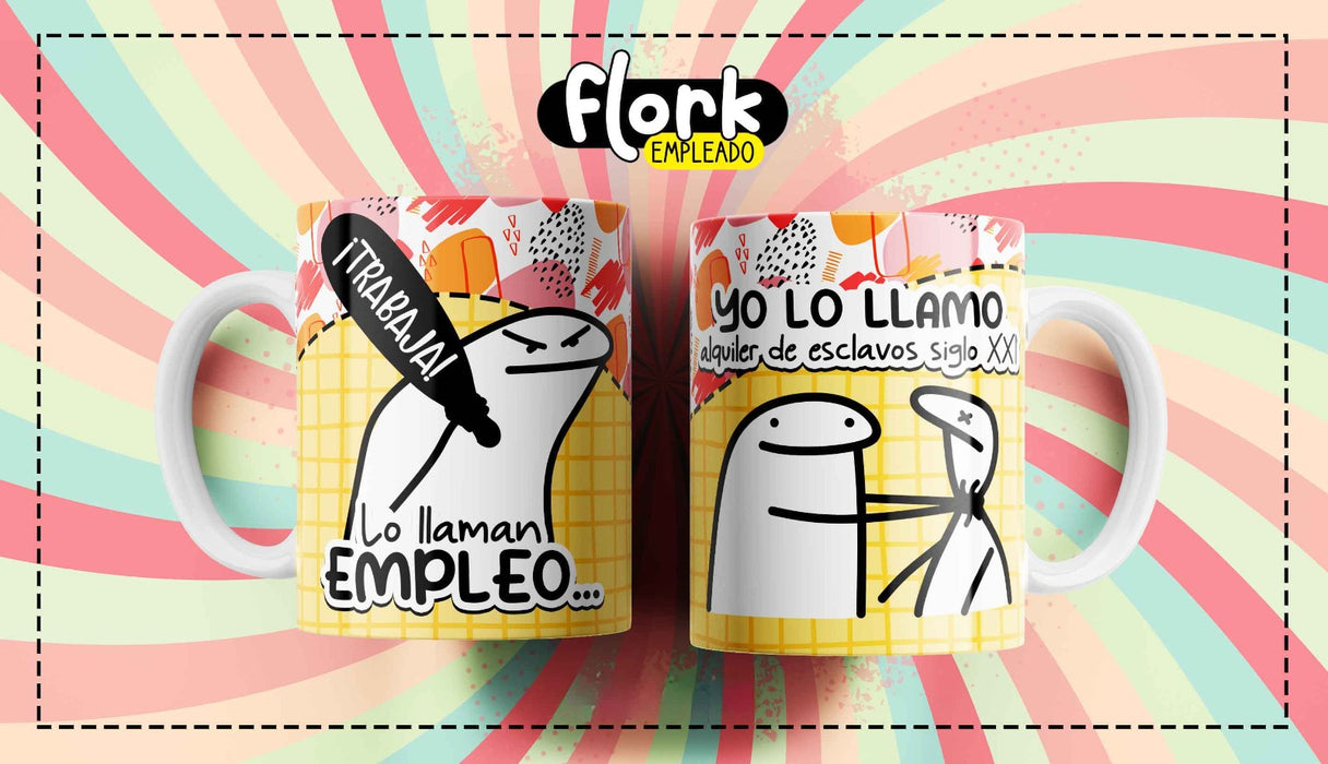 Mug Flork Frases Empleado 11 oz Ref 6 x 1 Unidad