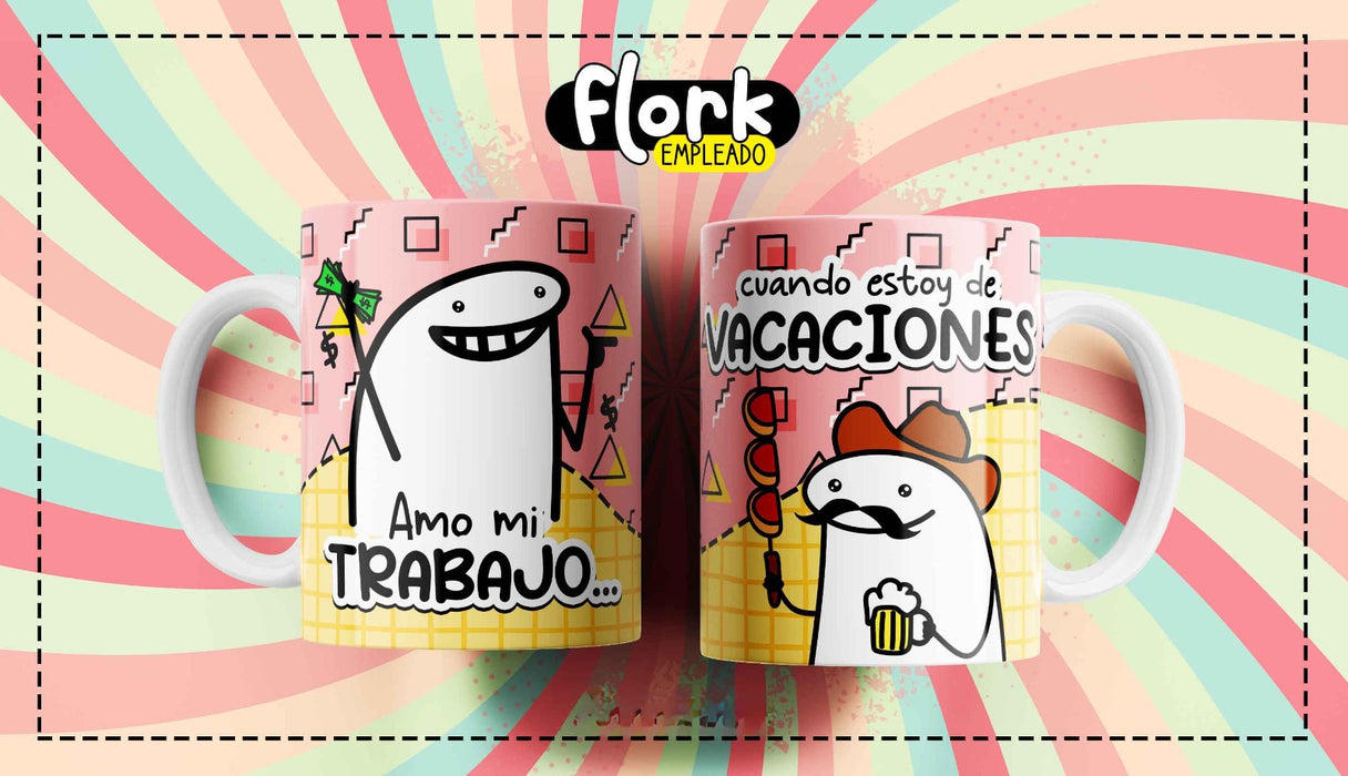 Mug Flork Frases Empleado 11 oz Ref 7 x 1 Unidad
