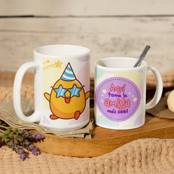 Mug Amor y Amistad 11 oz Ref 8 Pollito x 1 Unidad