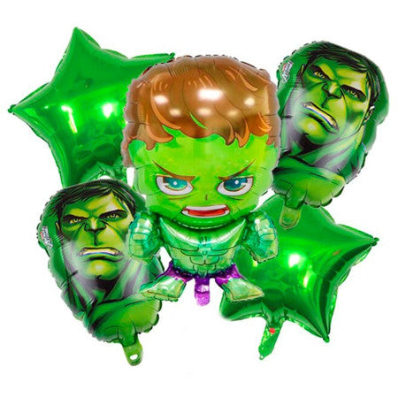 Bouquet de Globos Hulk X 5 Piezas