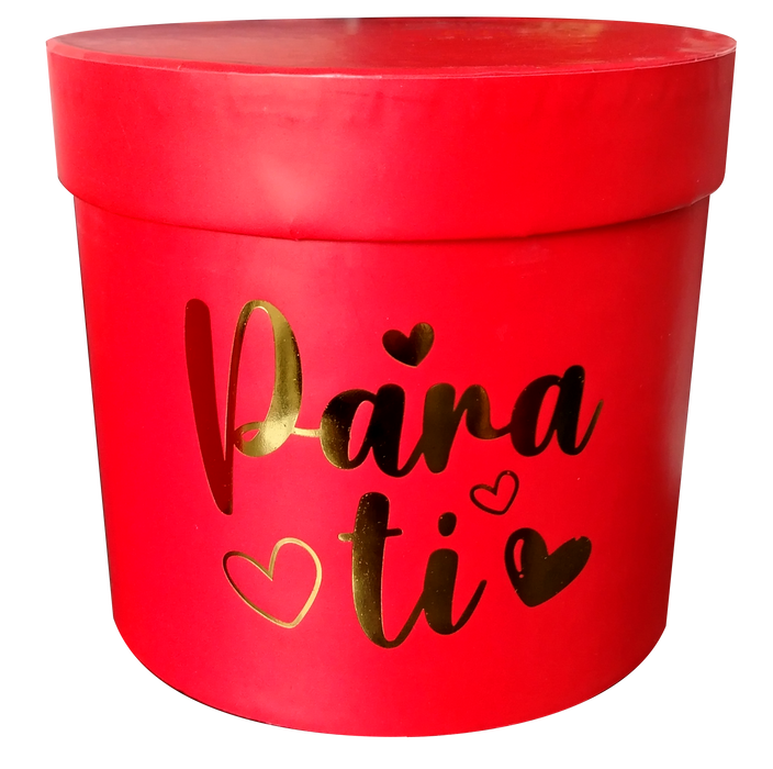 Caja Cilindro Mediana Roja Elite x 1 Unidad