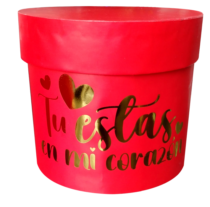 Caja Cilindro Pequeña Roja Elite x 1 Unidad
