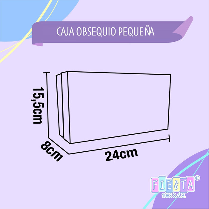 Caja Obsequio Pequeña Metalizada Mariposa Azul x 1 unidad