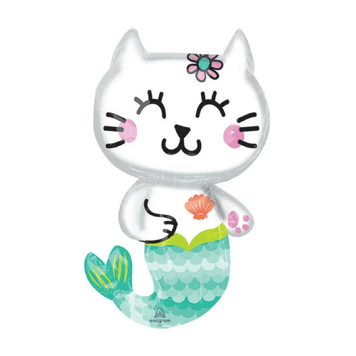 Globo Metalizado Gato Sirena 35" Festella