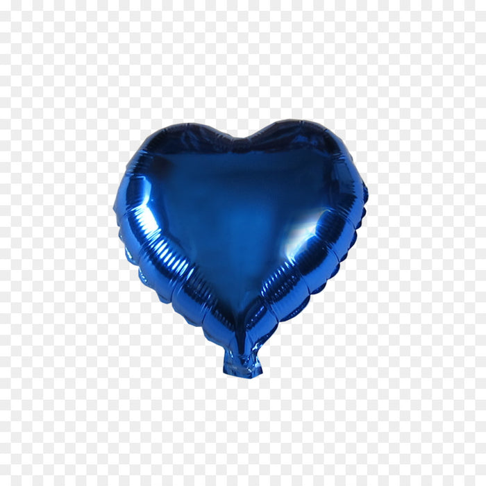 Globo Corazon Azul 5" X Unidad