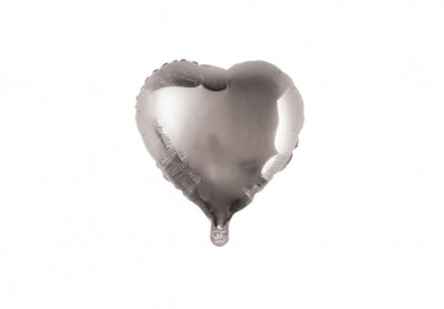 Globo Corazon Plata 5" X Unidad