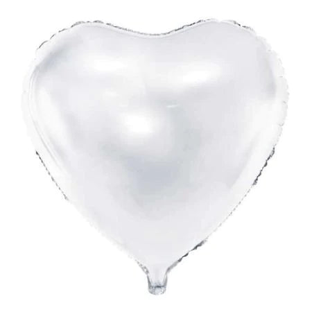 Globo Corazon Blanco 10" X Unidad Festella