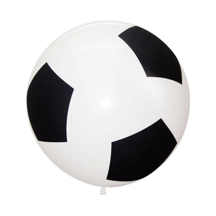 Globo Fashion Blanco Balón de Futbol R36 x 1 Unidad Sempertex