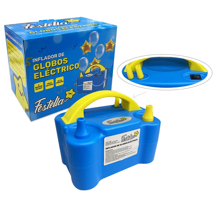 Inflador Electrico Festella Doble Boquilla de 600 Watss