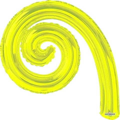 Globo Kurly Espiral Verde Lima  14" Kaleidoscope