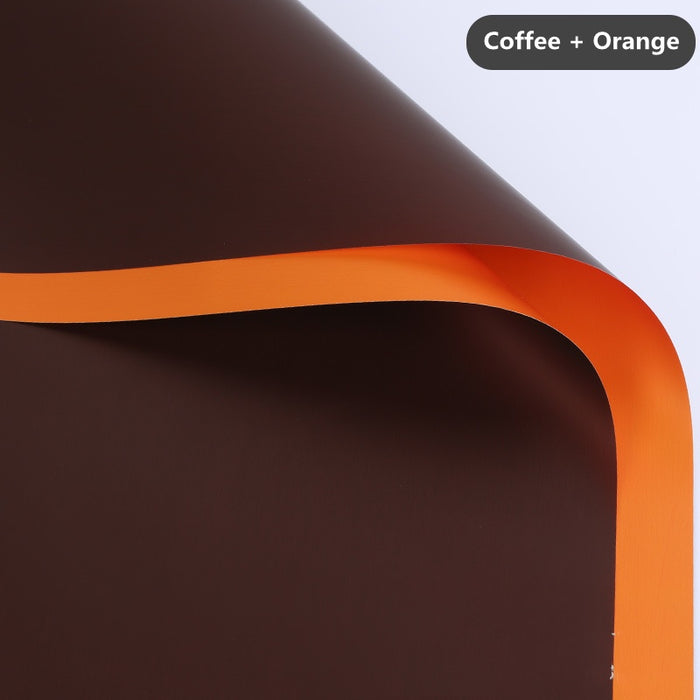 Papel Coreano Doble Paquete x 20 Color Cafe/Naranja