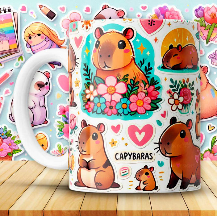 Mug San Valentin Capibara 11 Oz Ref. 30 x 1 Unidad