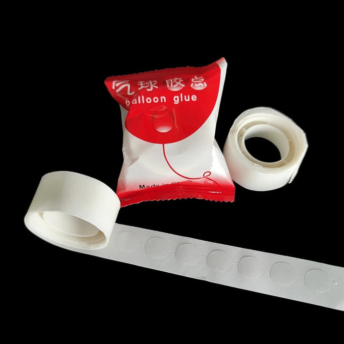 Tira de Adhesivo para globos Rollo x 100 Linea economica Paquete x 25