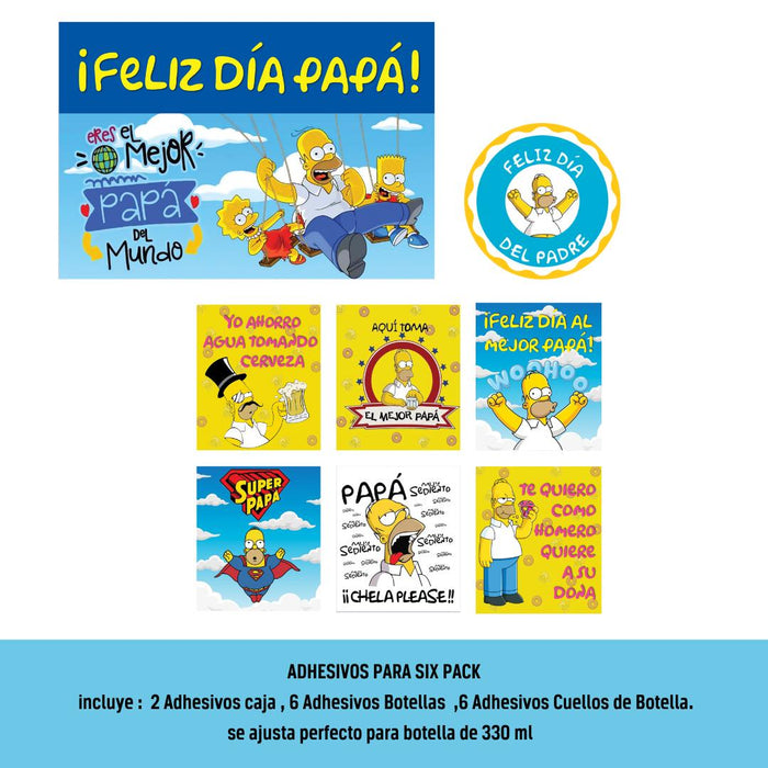 Stickers Adhesivos Para Six Pack de Cerveza Ref. 6 x 1 Unidad
