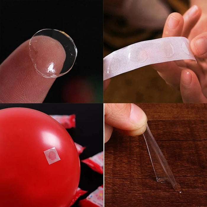 Tira de Adhesivo para globos Rollo x 100 Linea economica x 1 Unidad