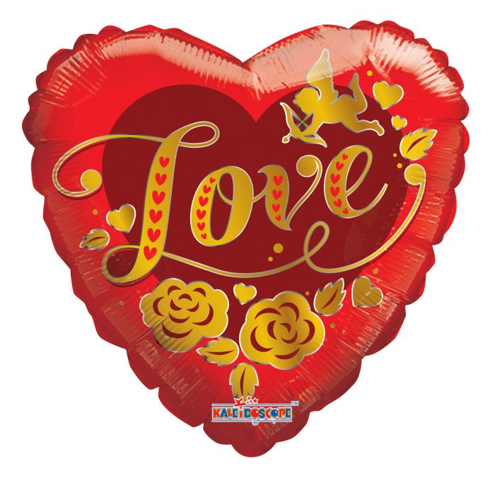 Globo Metalizado I Love You 9" Ref. 5