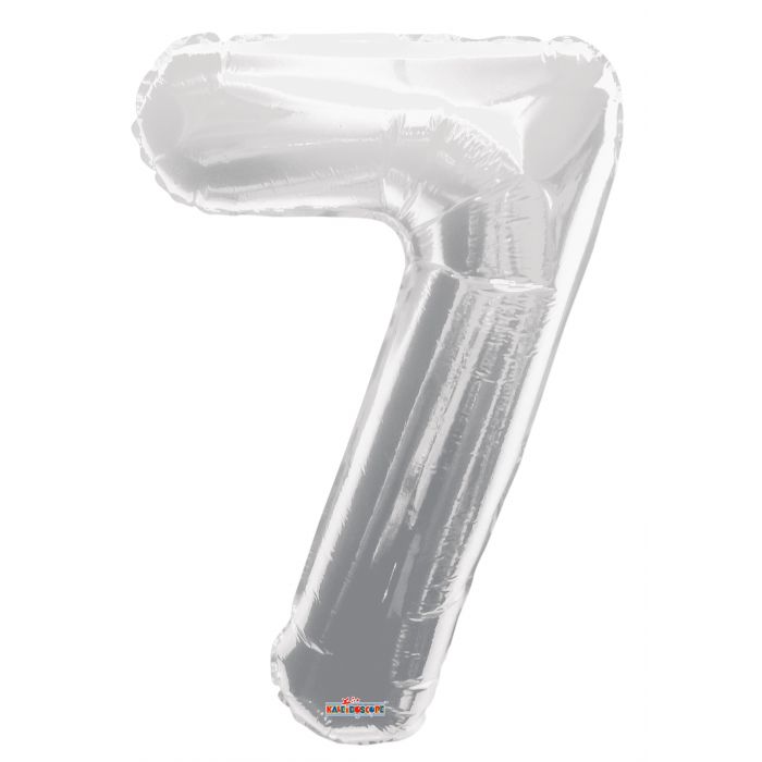 Globo Metalizado # 7 Plateado 32" Sempertex
