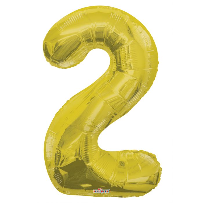 Globo Metalizado # 2 Dorado Mate  32" Sempertex