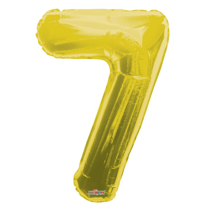 Globo Metalizado # 7 Dorado Mate  32" Sempertex