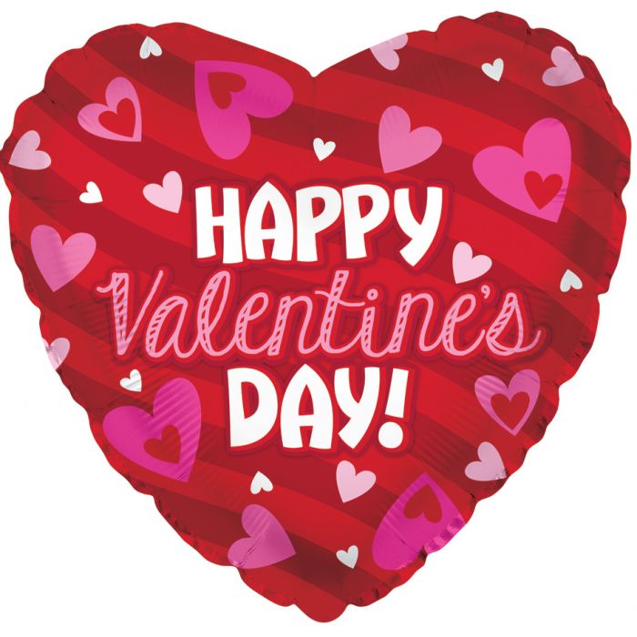 Globo Metalizado Happy Valentines Day 18" Ref. 58