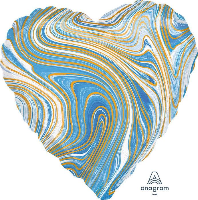 Globo Marblez Corazón  18"� Azul