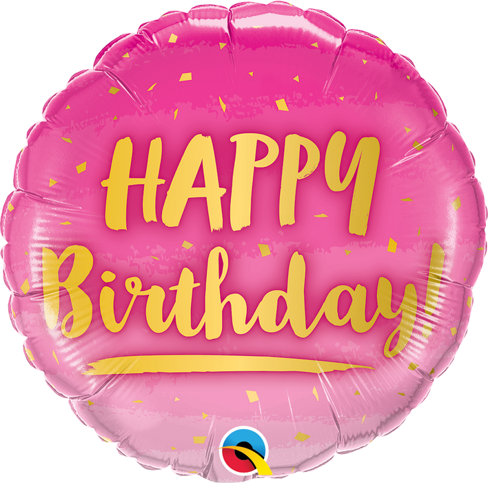 Globo Metalizado Feliz Cumpleaños 18" Ref. 80 Qualatex