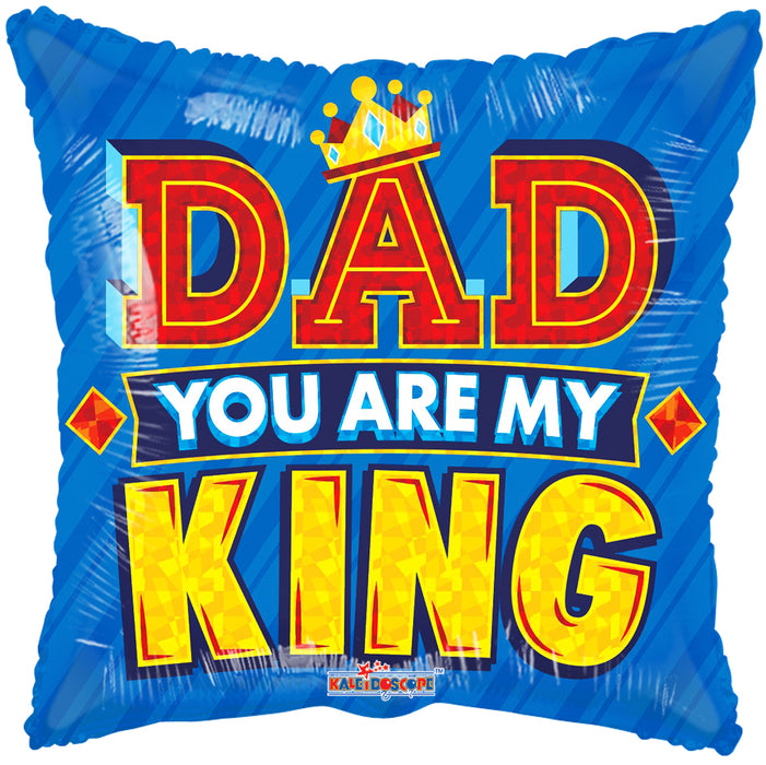 Globo Metalizado Dad King 18" Feliz Dia Papa Ref. 2