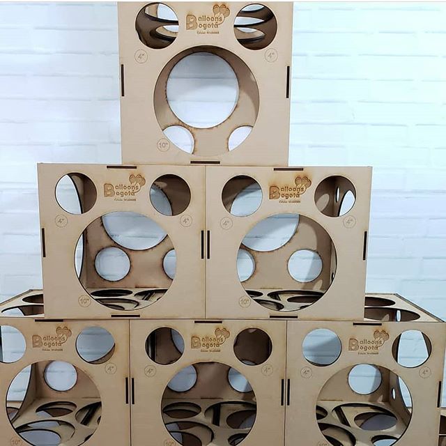 Calibrador Pequeño en MDF 3mm de 11 Medidas x 1 Unidad