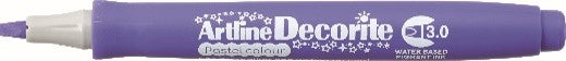 Marcador Artline Decorite 3.0 Pastel Purpura