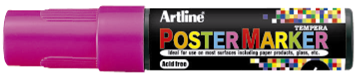 Marcador Poster Marker 6mm Rosado Fluorescente