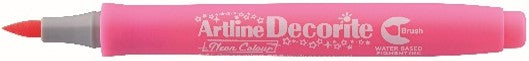 Marcador Artline Decorite Brush Pastel Rosado