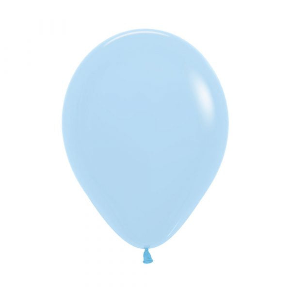 UNIDAD de Globo 609 Azul Pastel Mate R12 x UNIDAD Sempertex