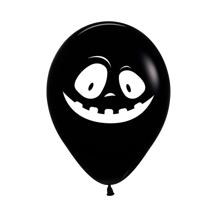 Globo Fashion Impreso Fantasmas Surtido Blanco y Negro R12 x 50 Unidades Sempertex