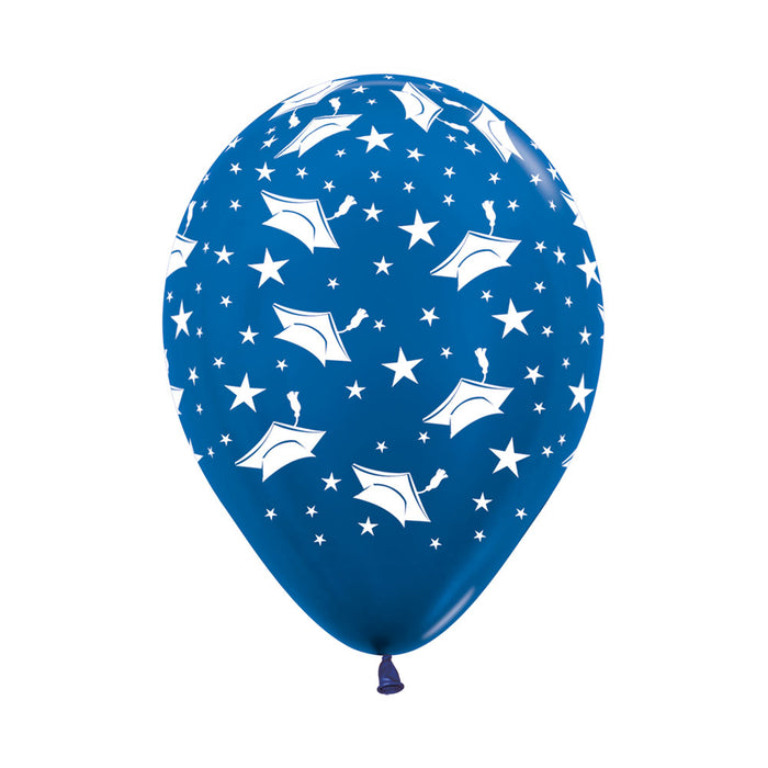Globo Metal Azul Infinity Grado R12 x 12 Unidades Sempertex