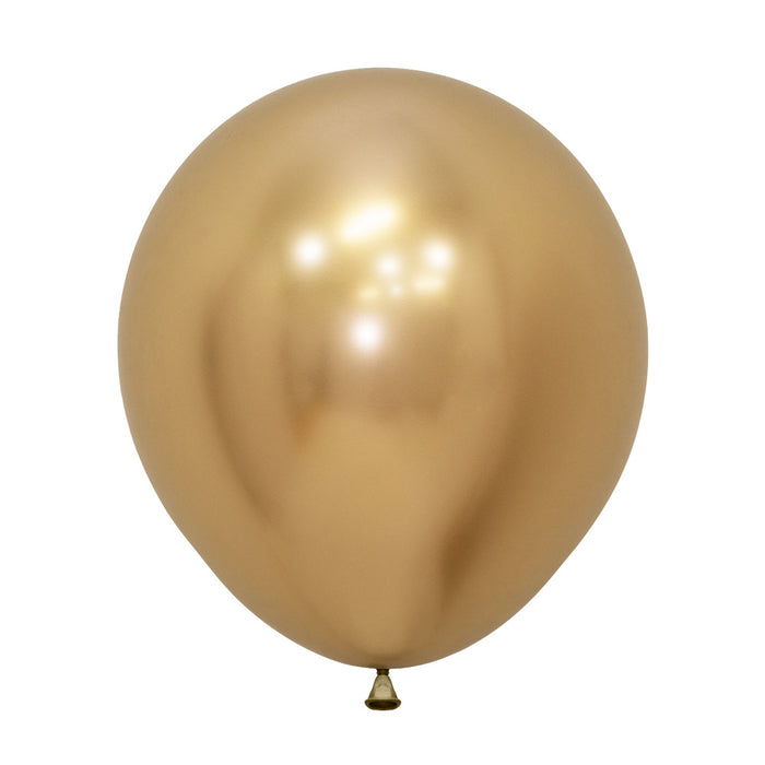 Globo Dorado Reflex R18 x 6 Unidades Sempertex
